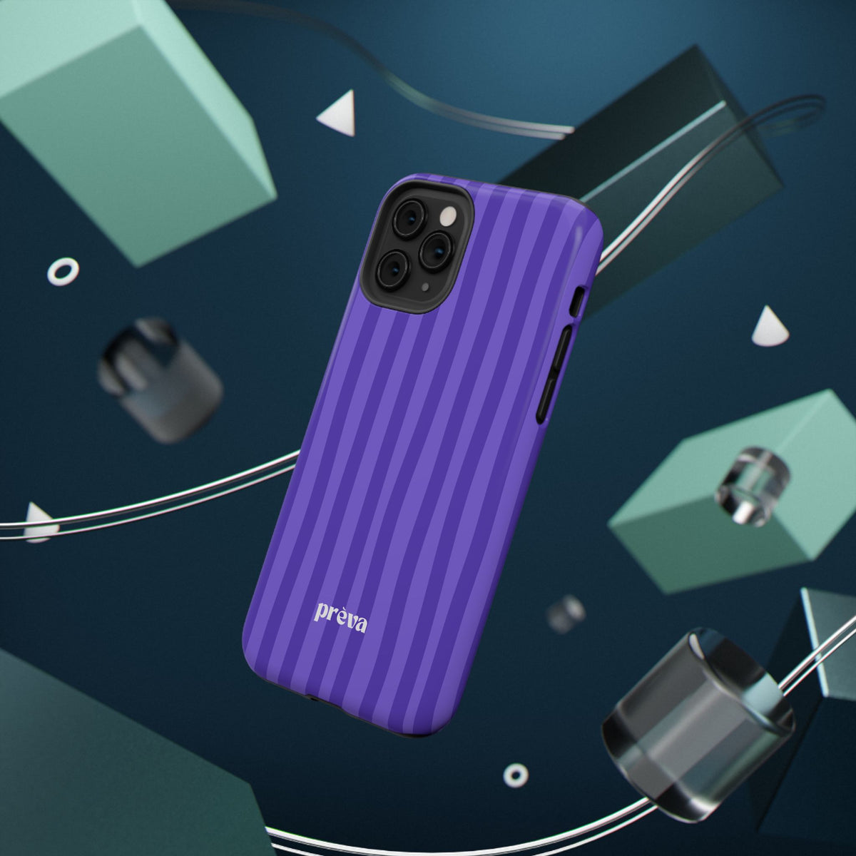 Dark Purple Stripes Phone Case