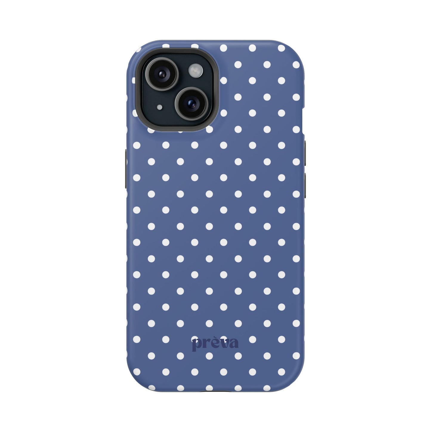 Navy Polka Dot Phone Case