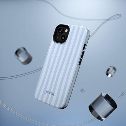 Pastel Blue Stripes Phone Case