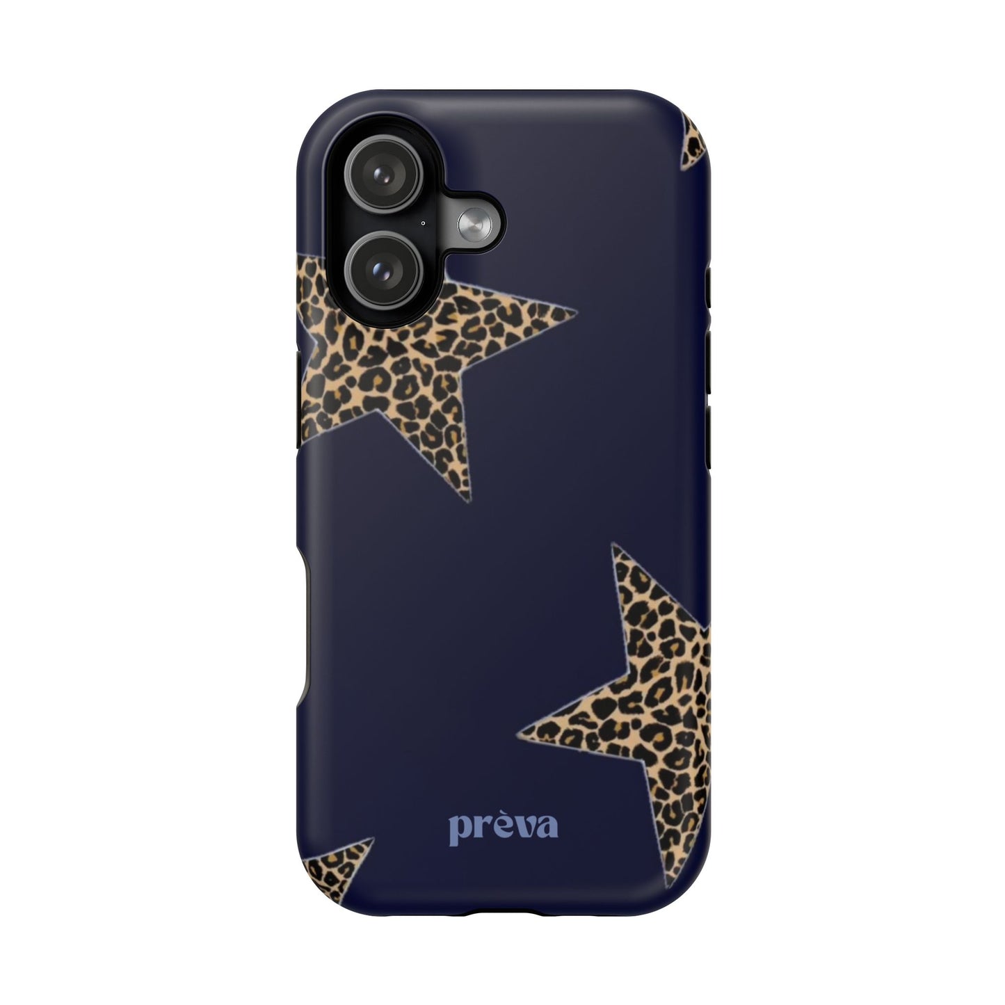 Navy Leopard Star Phone Case