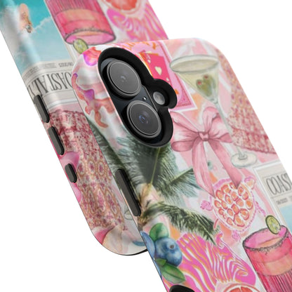 Pink Cocktail Collage Phone Case