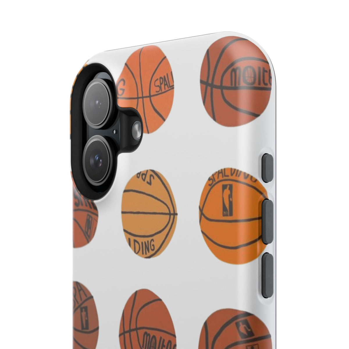 White Basketball Phone Case
