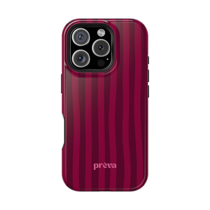 Burgandy Stripes x Ava Dudderar Phone Case