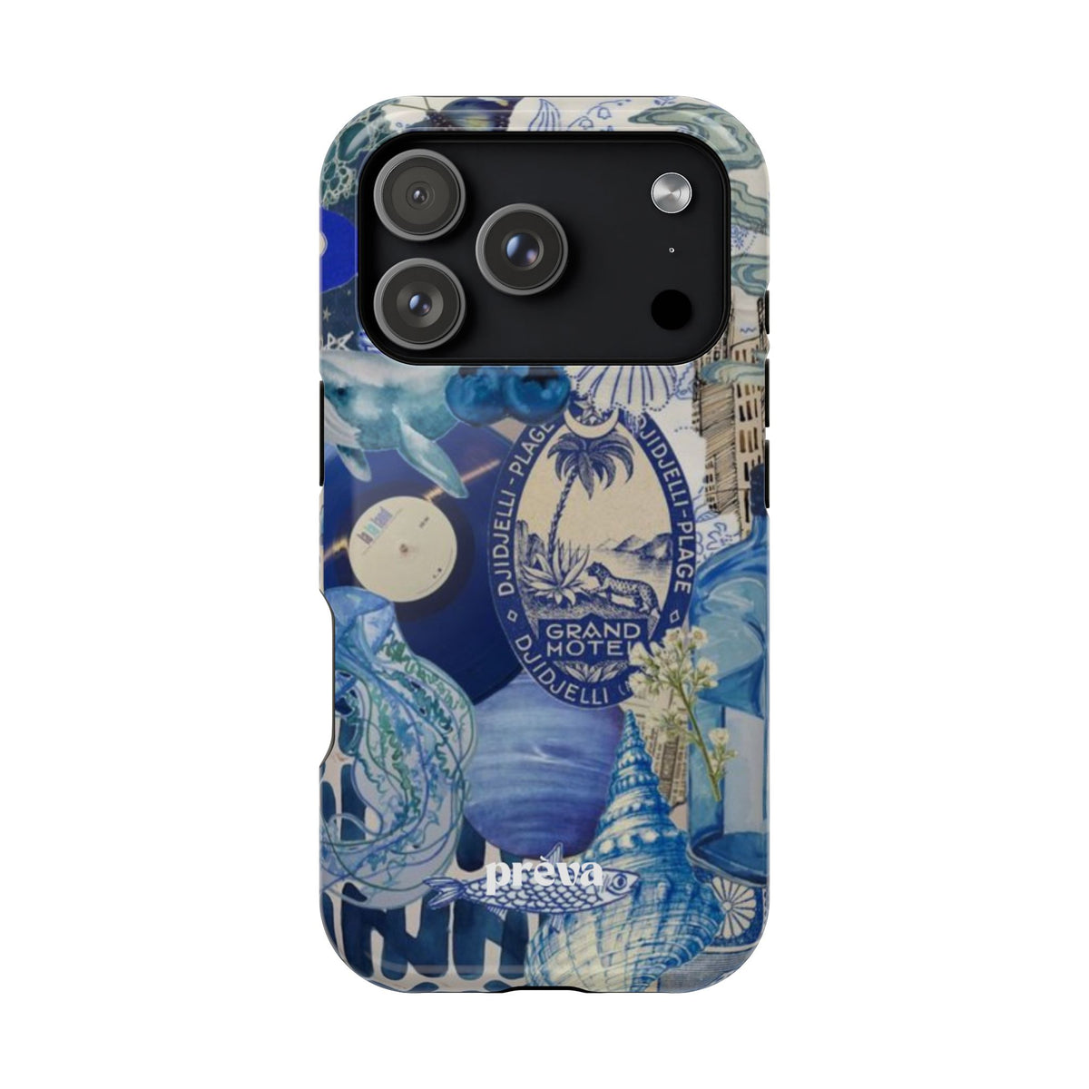 Blue Night Collage Phone Case
