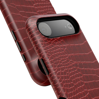 Red Croc Phone Case