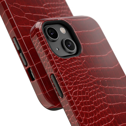 Red Croc Phone Case