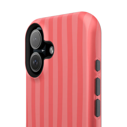 Coral Stipes Phone Case