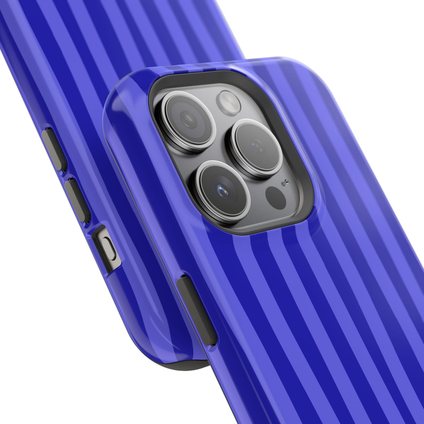 Neon Blue Stripes Phone Case