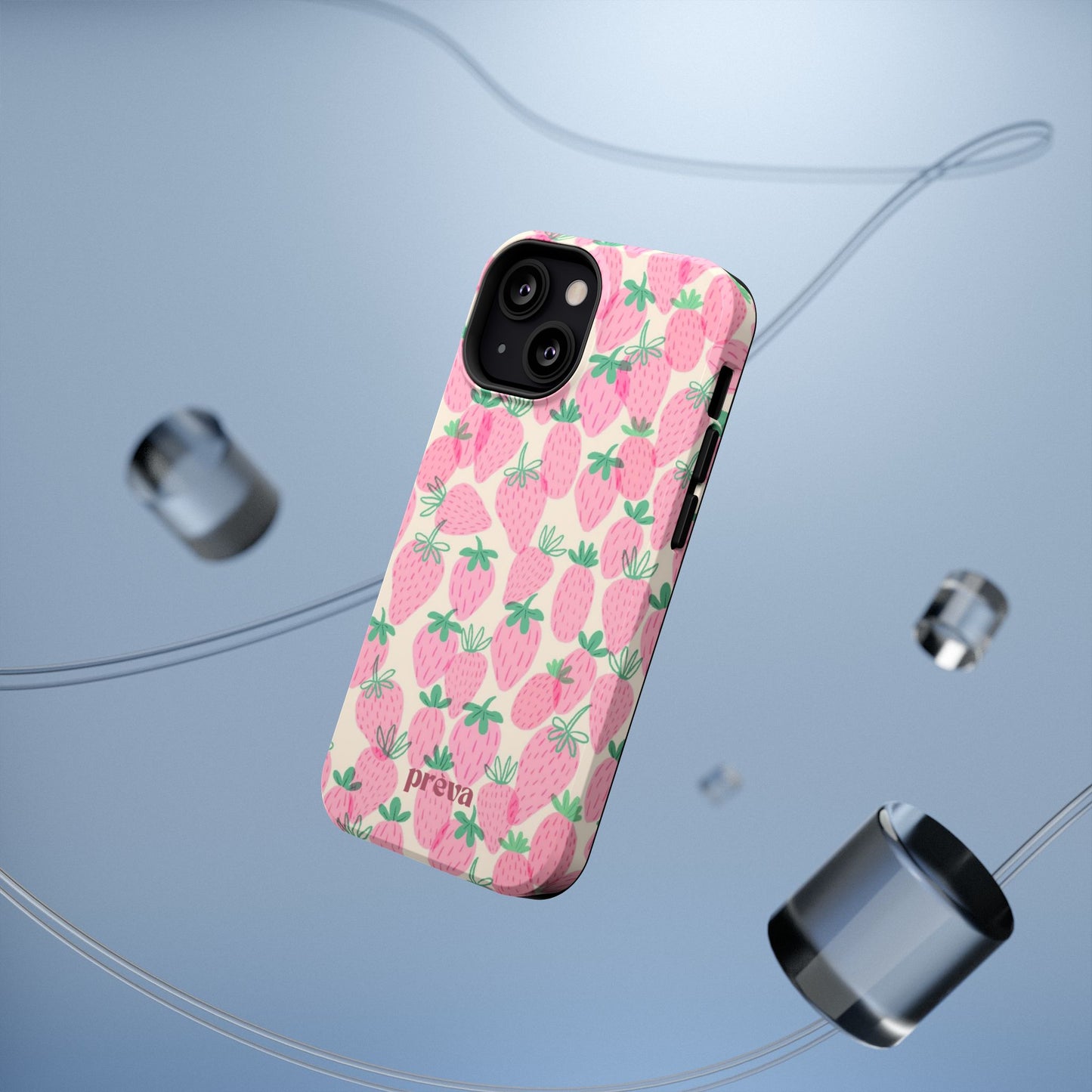 Pink Strawberry Phone Case
