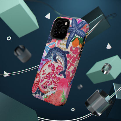 Dolphin Tropics Collage Phone Case