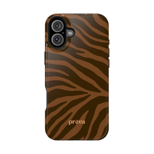 Brown Tiger Stripe Phone Case
