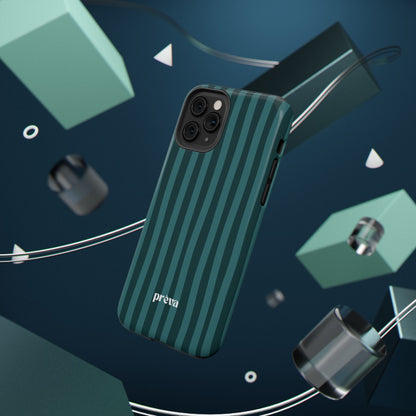 Dark Stripes Turquoise Phone Case