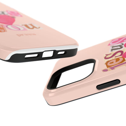 Pink Jesus Loves You Phone Case