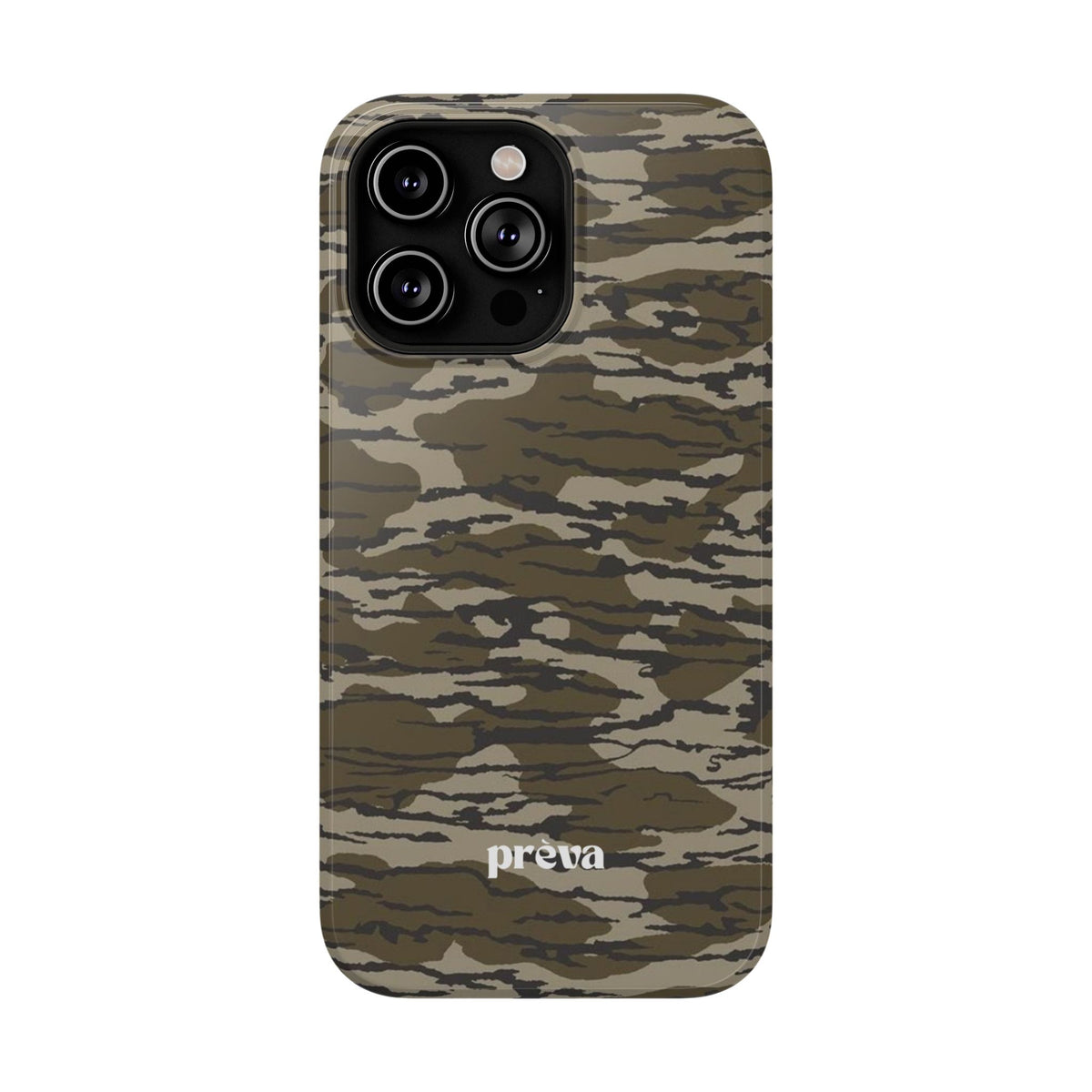 Camo Impact-Resistant Phone Case — Military Green Rugged Protection