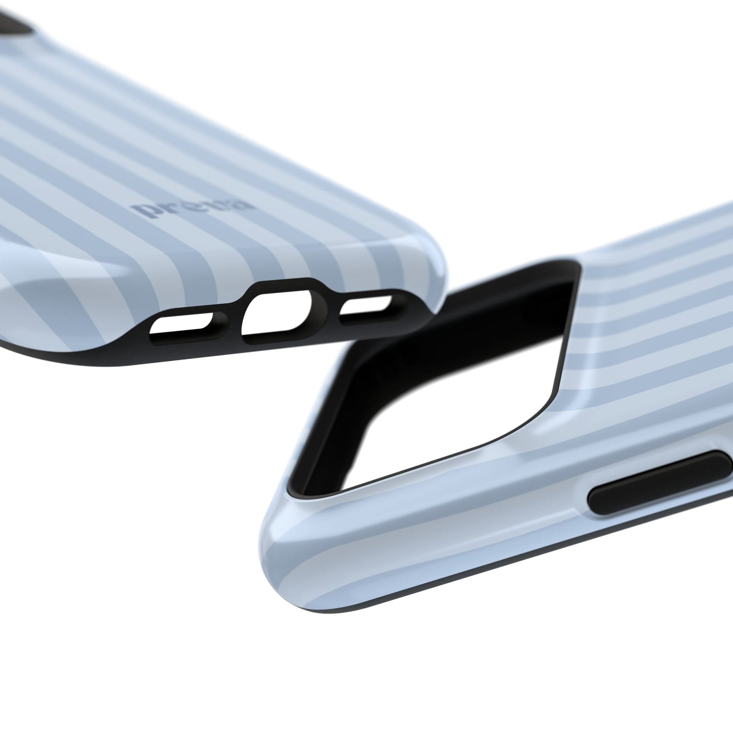 Pastel Blue Stripes Phone Case