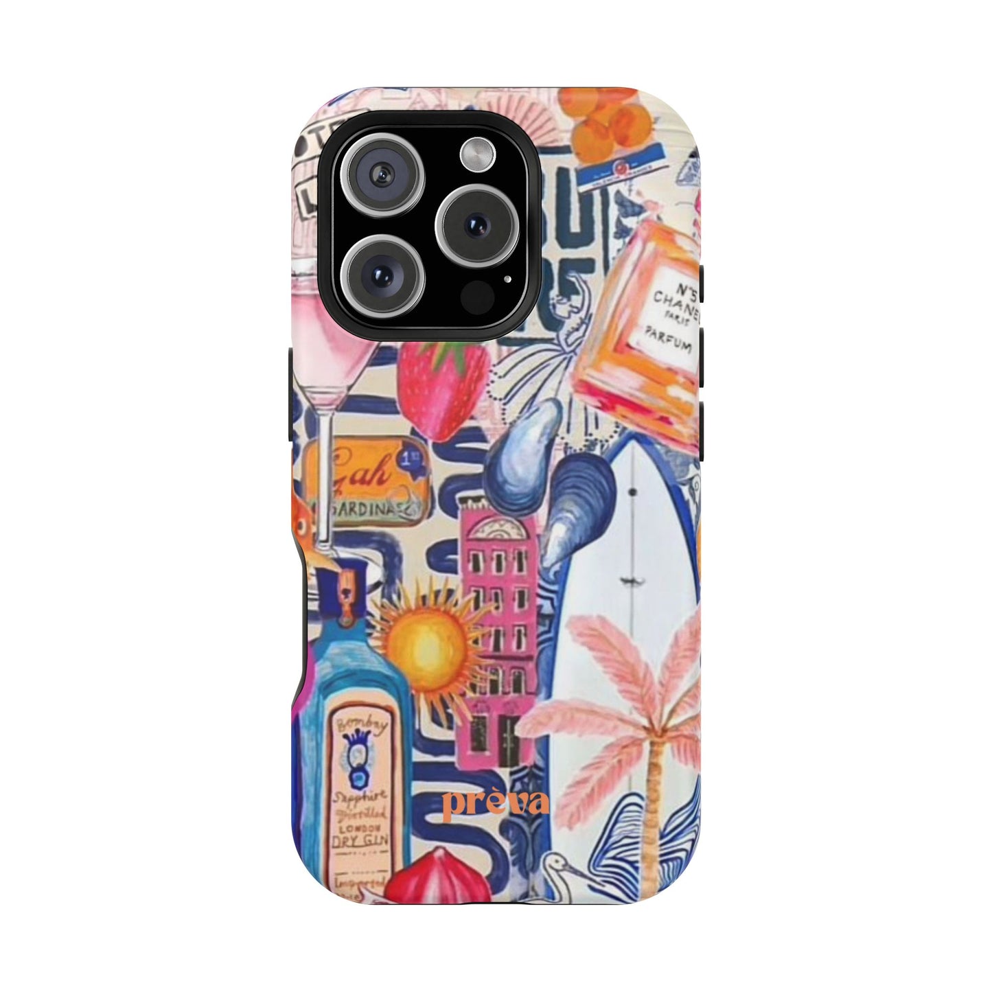 Tropical Beach Collage Phone Case