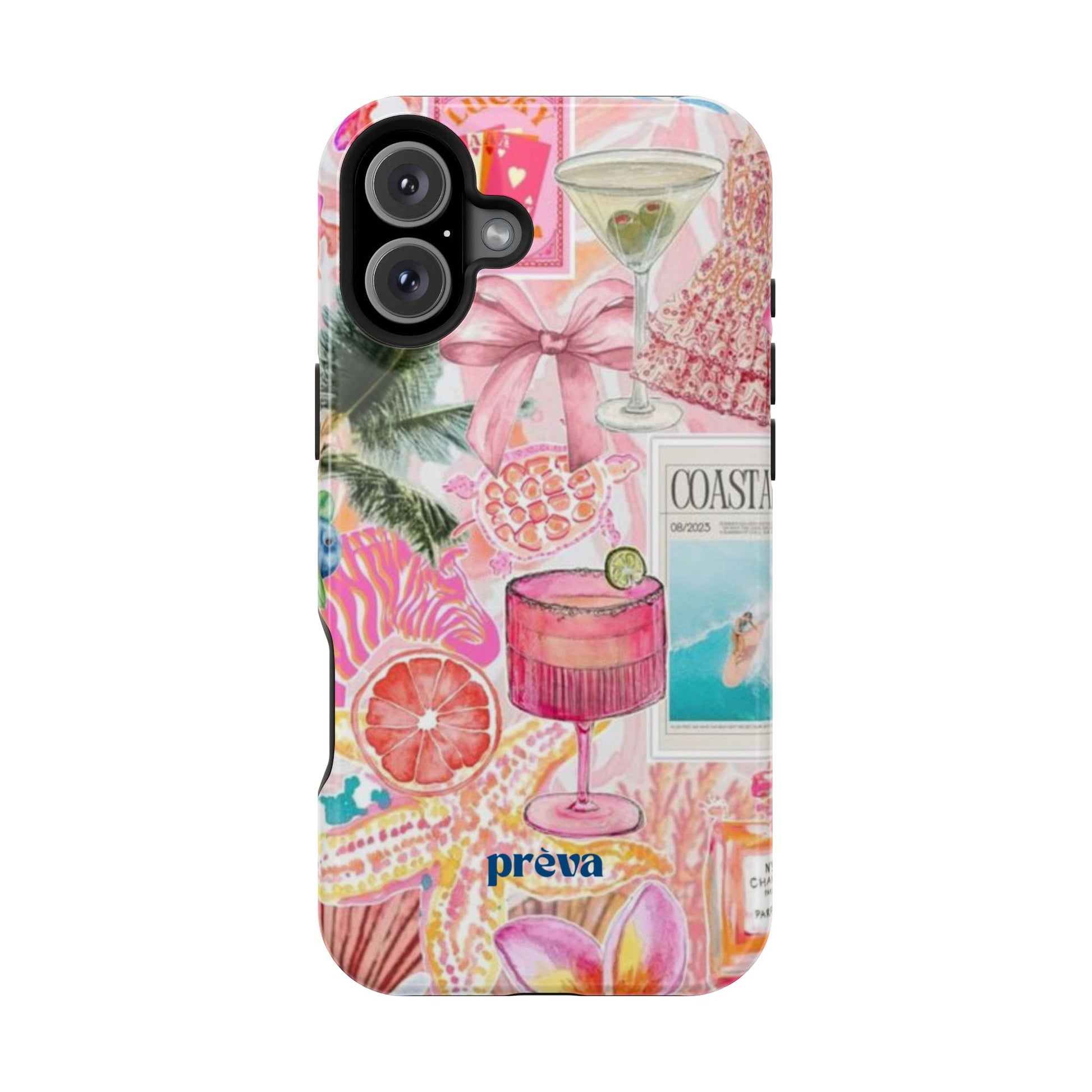 Pink Cocktail Collage Phone Case – Prèva Cases Pink Cocktail Collage Phone Case – Prèva Cases