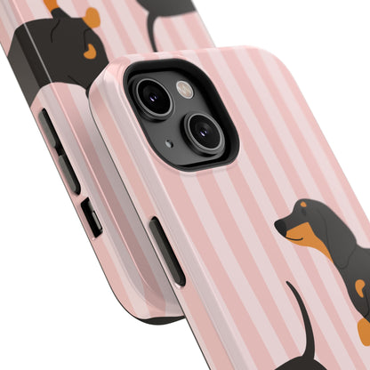 Dachshund Pink Stripes