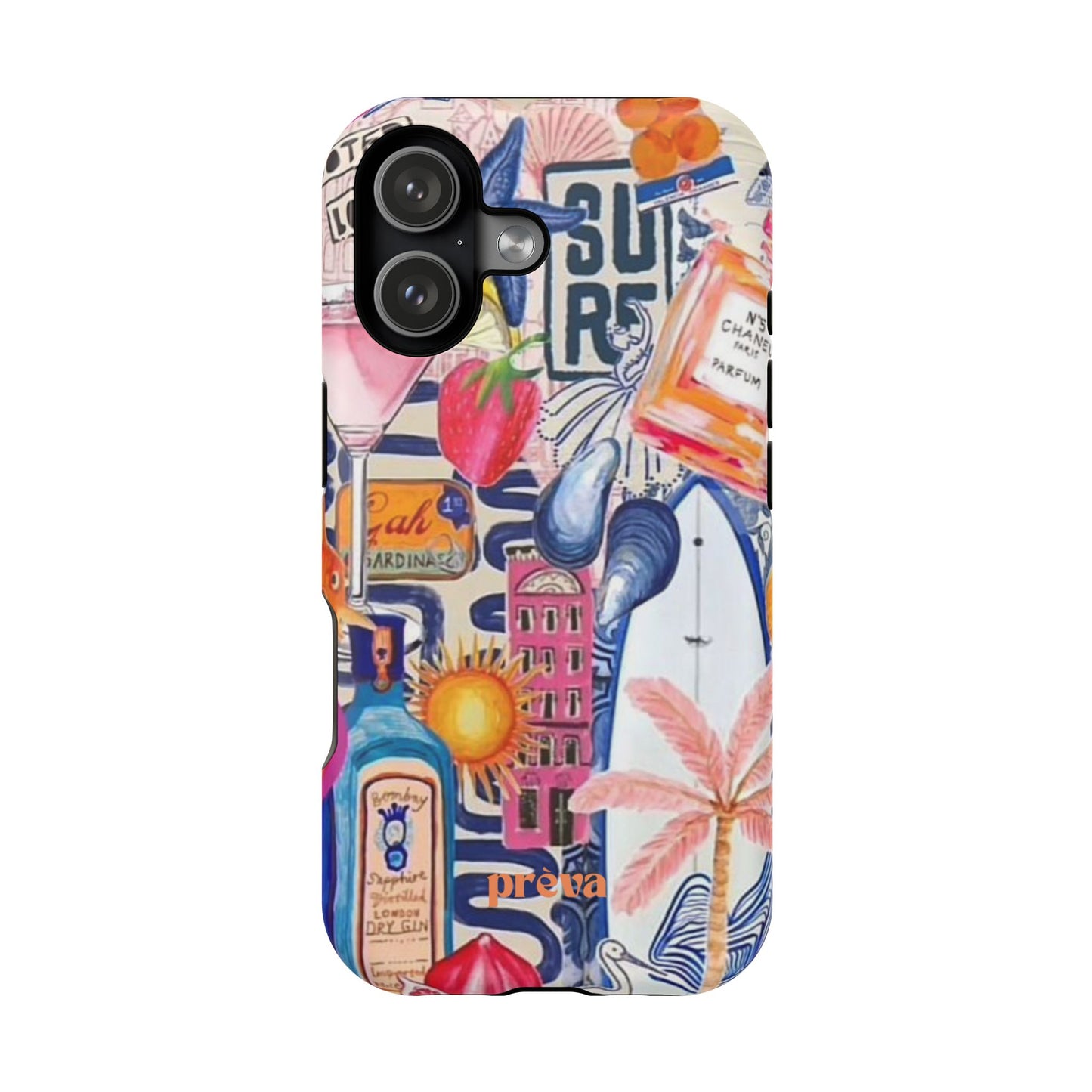 Tropical Beach Collage Phone Case