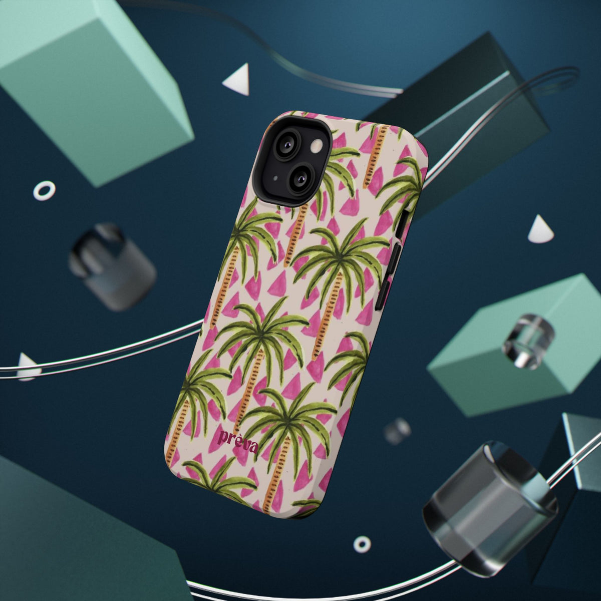 Phone Case — Pink Palm Tree Impact-Resistant Protector