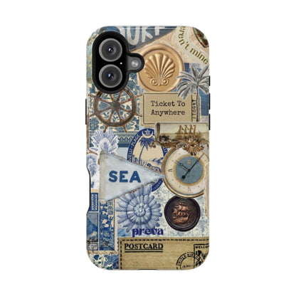 Neutral Travel Collage Phone Case