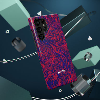 Marbled Red & Purple Impact Phone Case