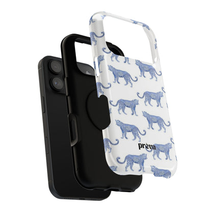 Blue Leopard Pattern Phone Case