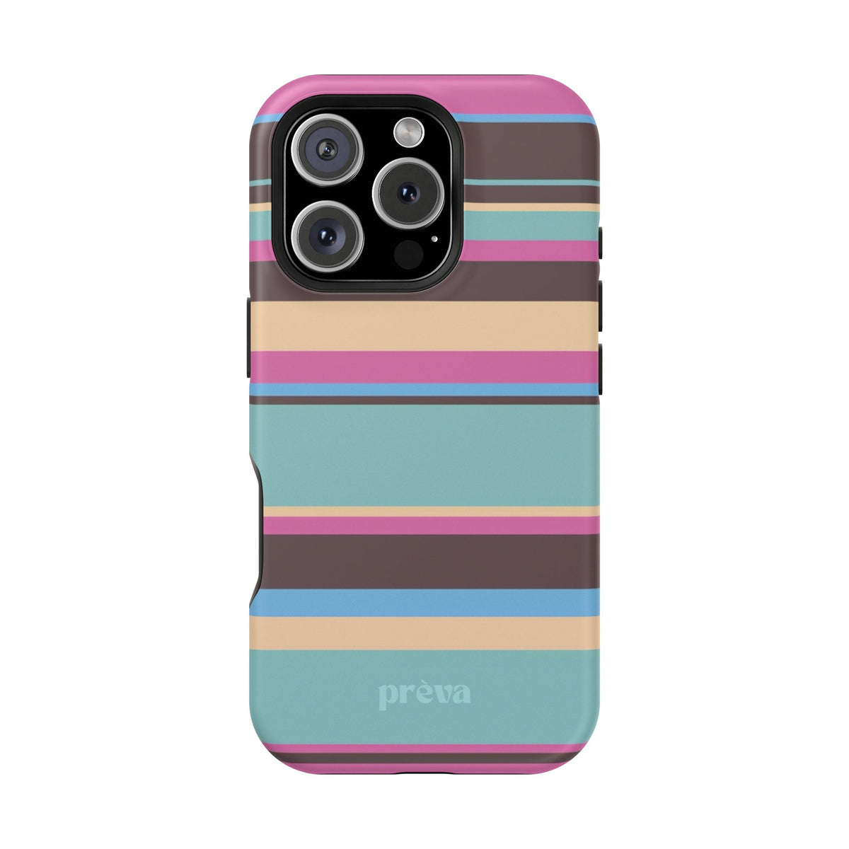 Cocoa Palm Stripes Phone Case