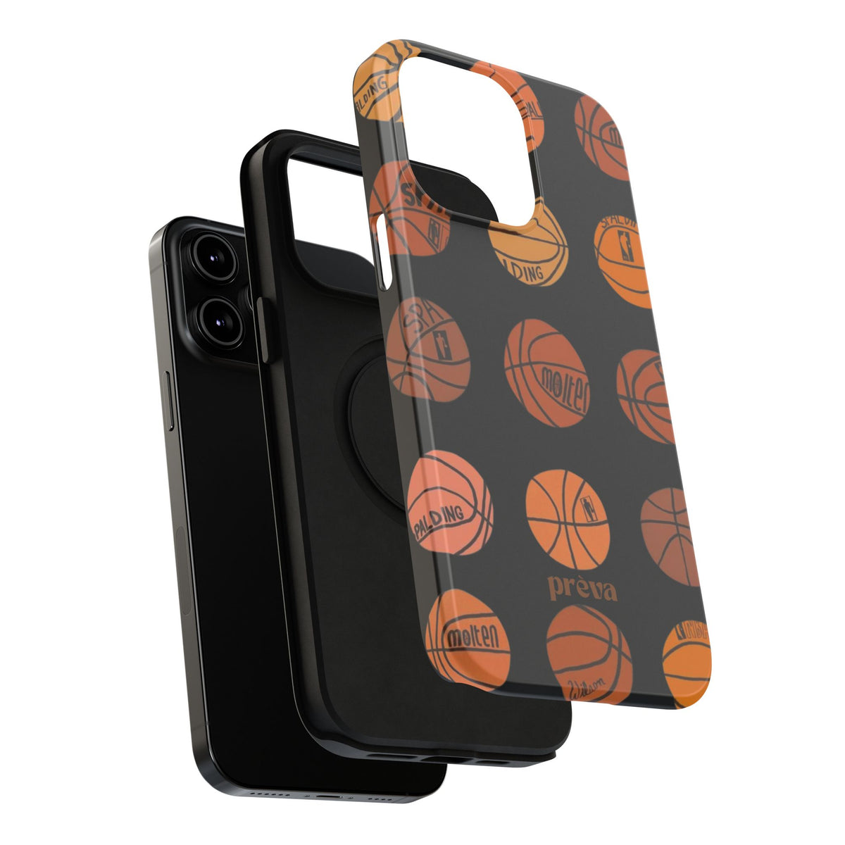 Black Basketball Phone Case