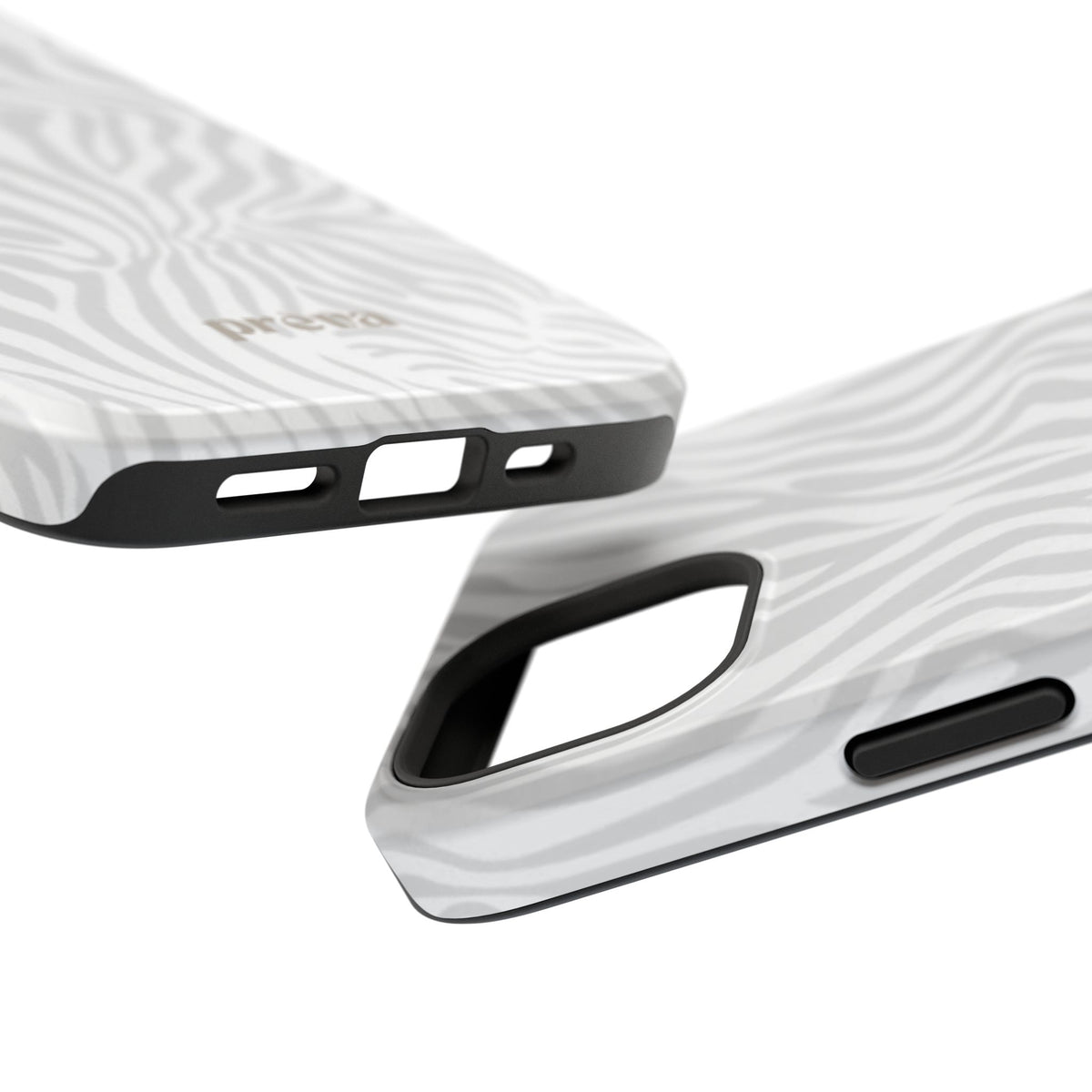 Zebra White Wave Phone Case