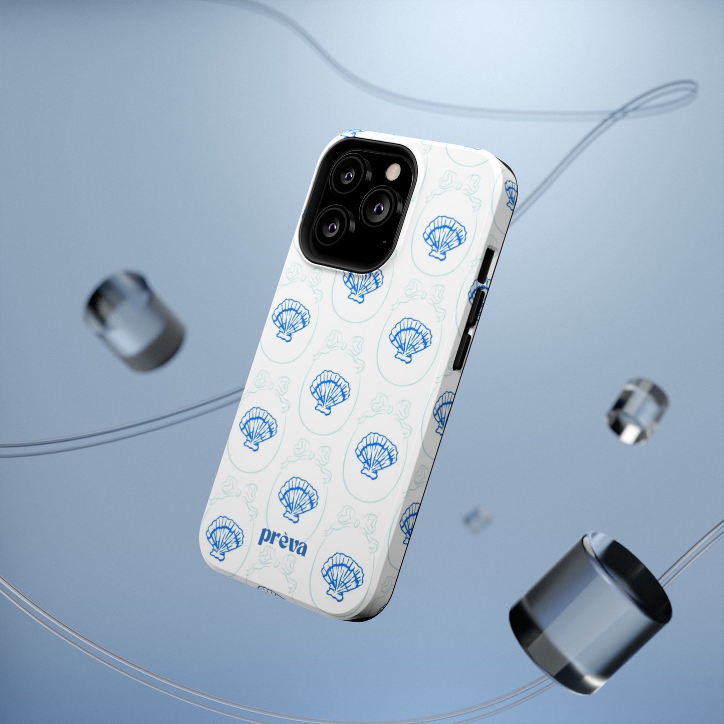 Fancy Teal Shell Phone Case