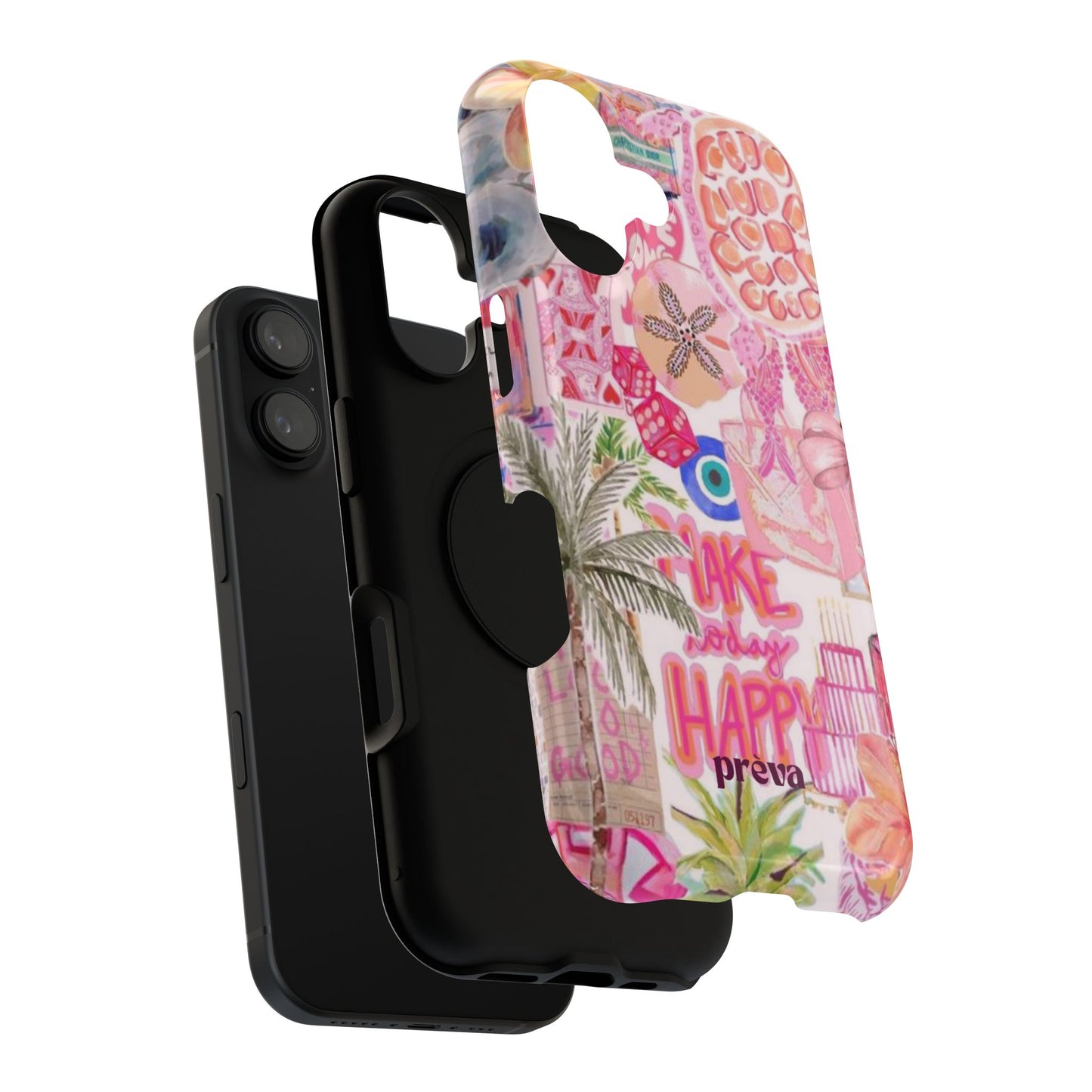Pink Tropical Collage Phone Case