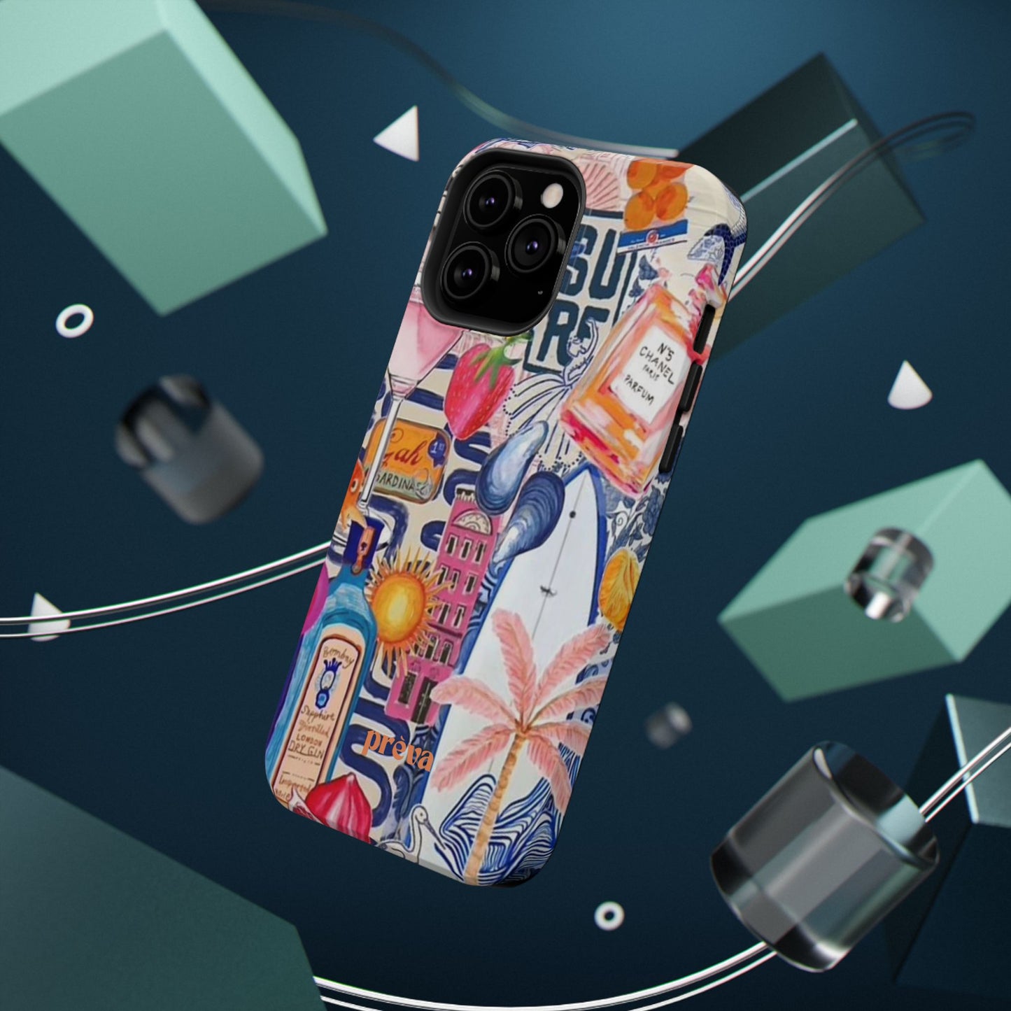 Tropical Beach Collage Phone Case