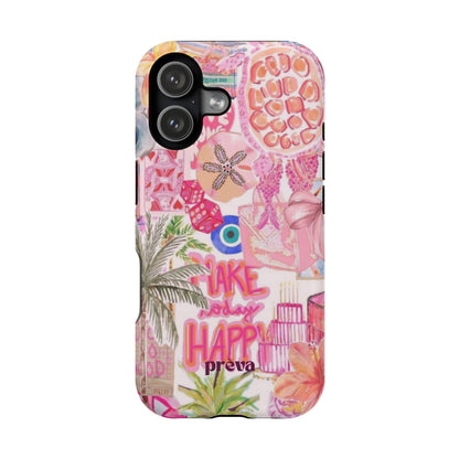 Pink Tropical Collage Phone Case