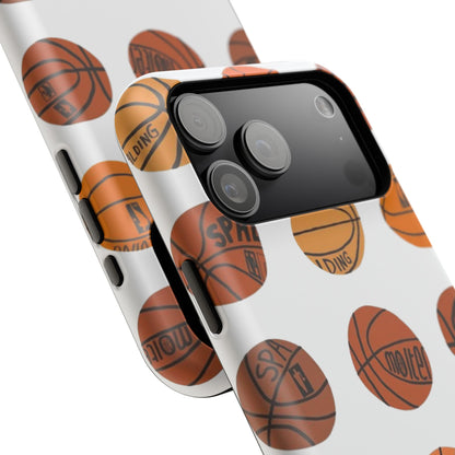 White Basketball Phone Case
