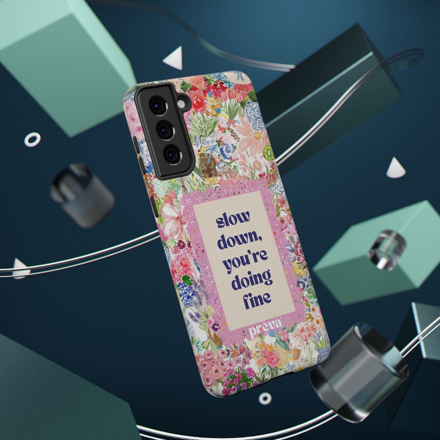 Slow Down Flowers x notsoken Phone Case