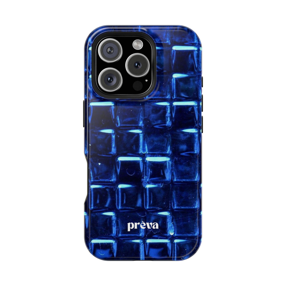 Blue Glass Tile Impact-Resistant Phone Case