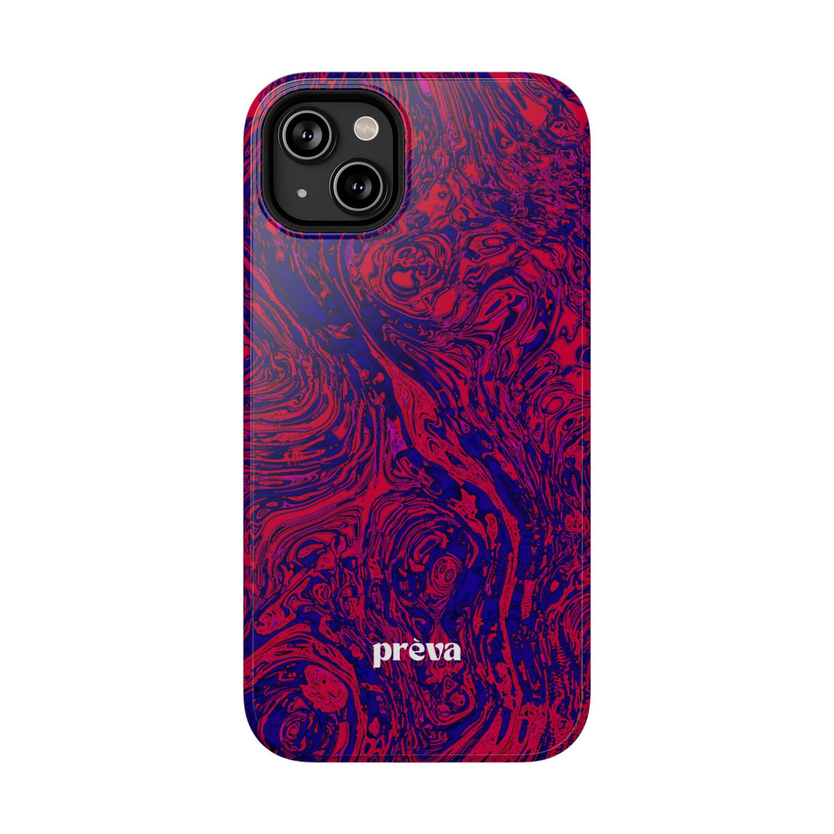 Marbled Red & Purple Impact Phone Case
