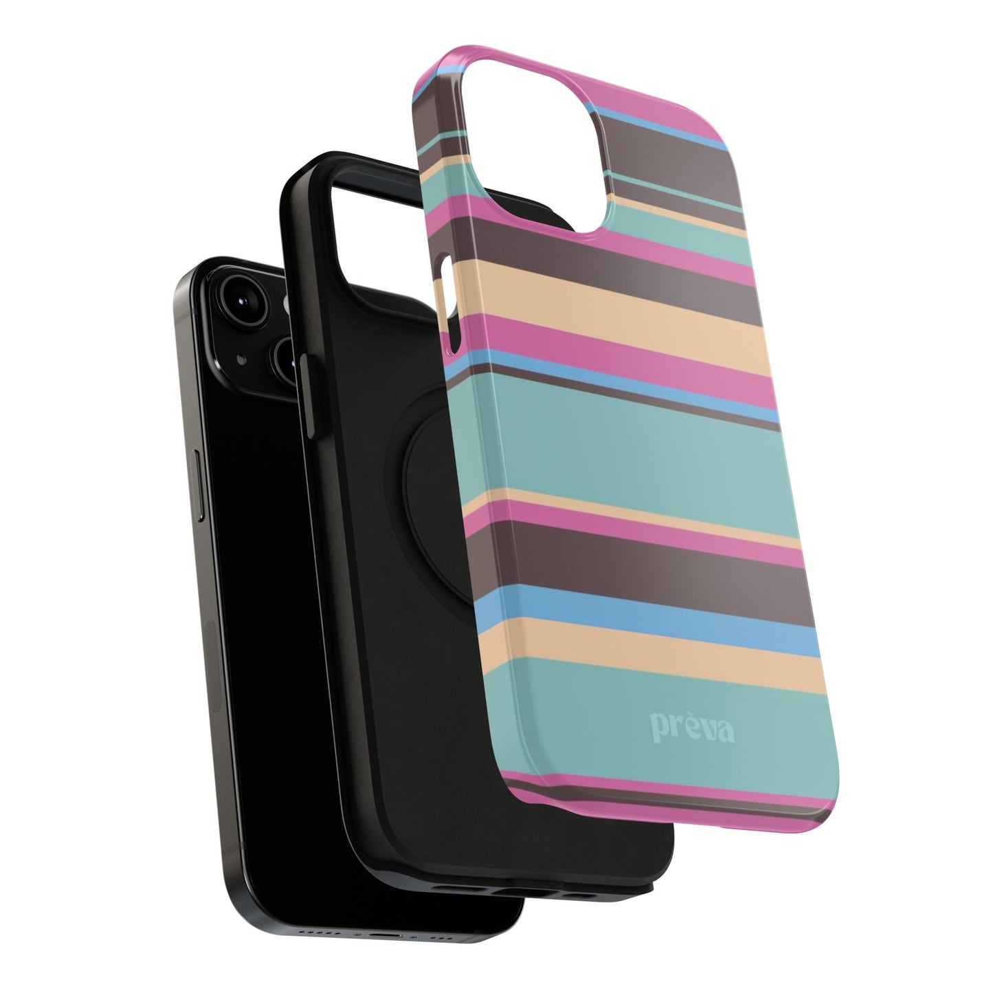 Cocoa Palm Stripes Phone Case