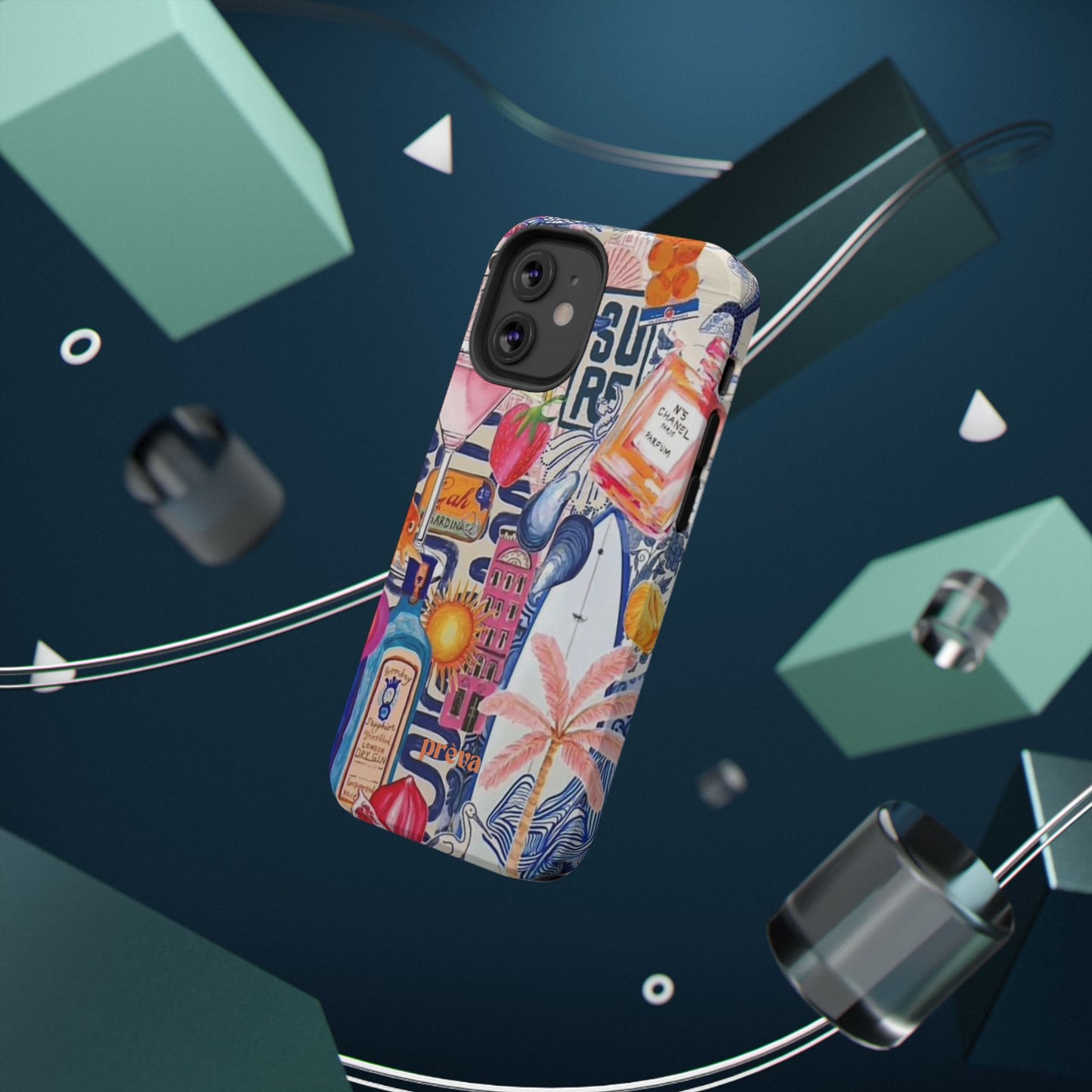 Tropical Beach Collage Phone Case
