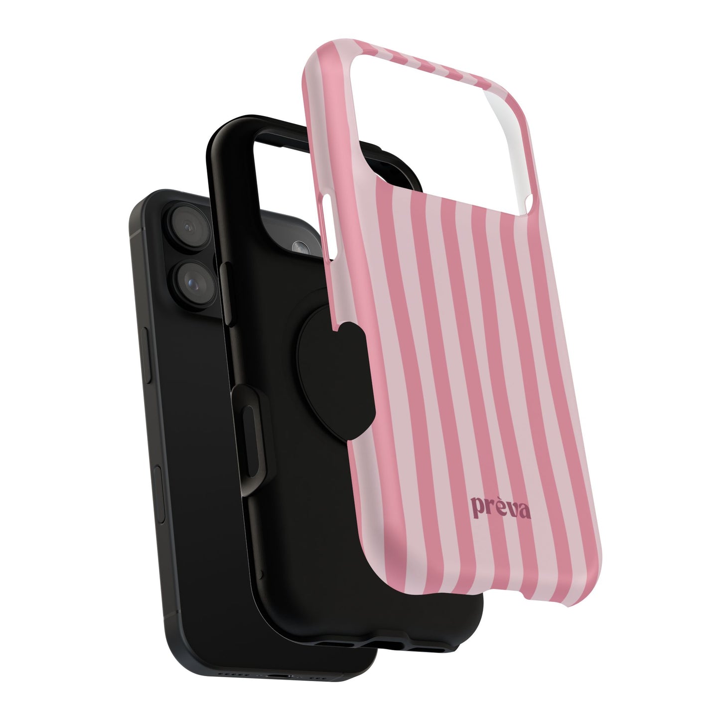 Pink Striped Phone Case