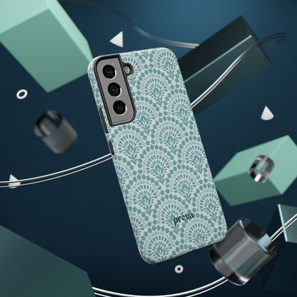 Aqua Lace Pattern Phone Case