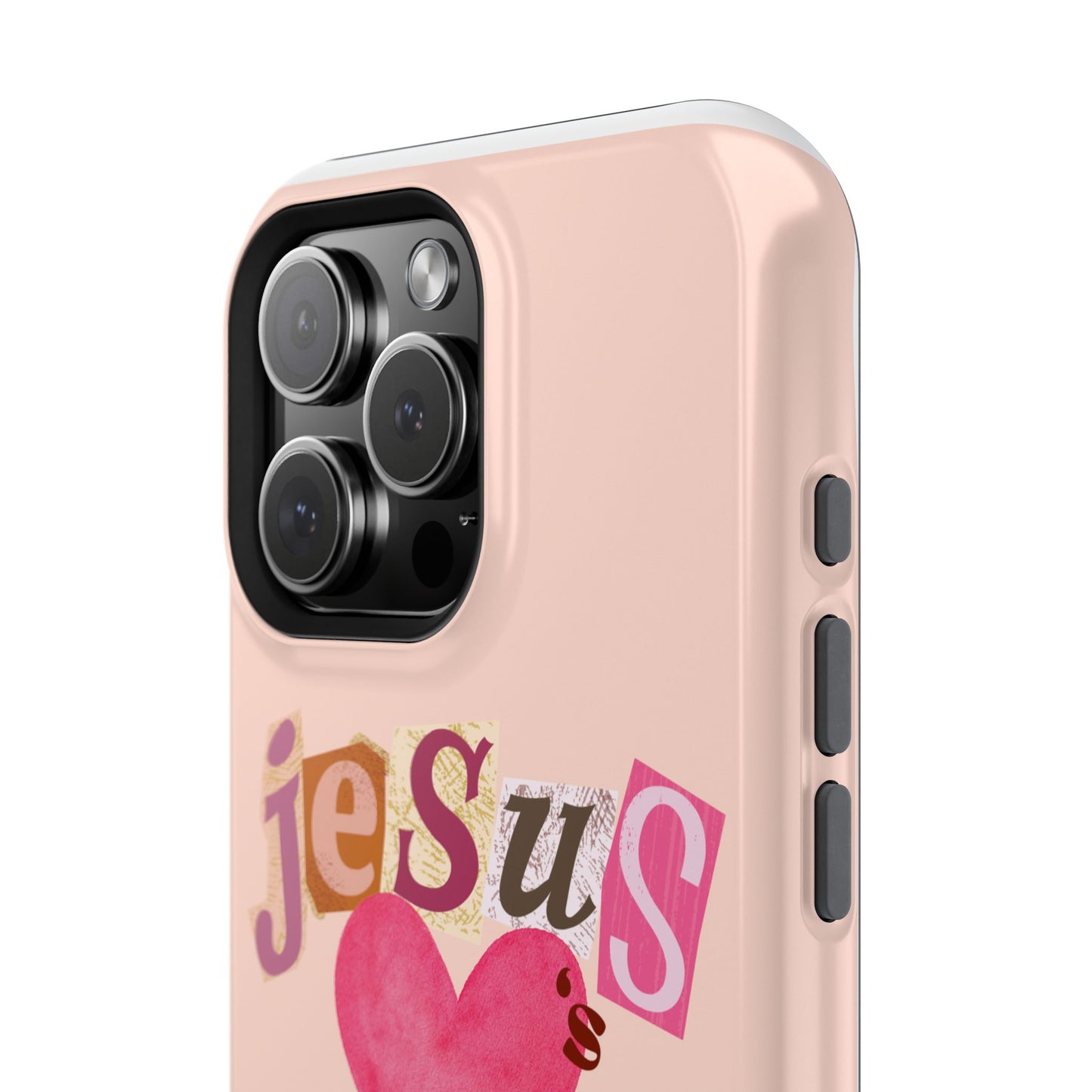 Pink Jesus Loves You Phone Case