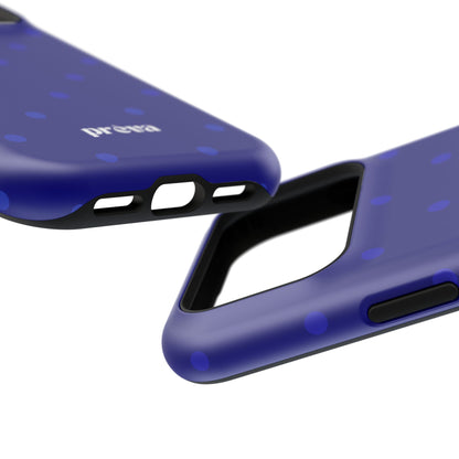 Dark Blue Polka Dots Phone Case