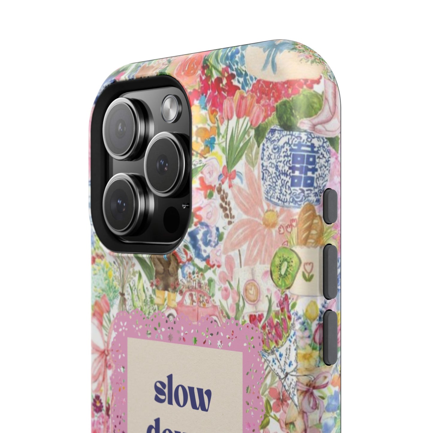 Slow Down Flowers x notsoken Phone Case