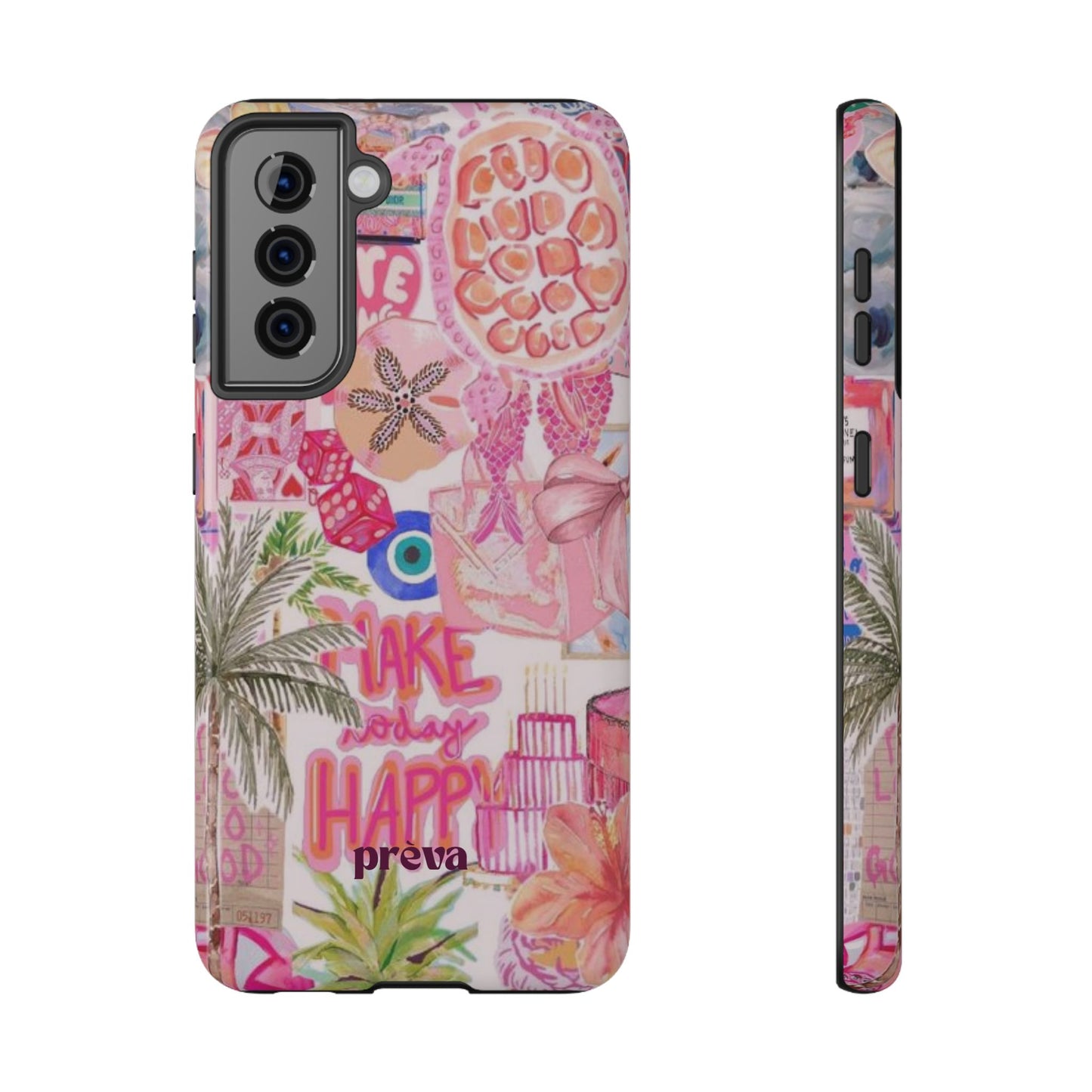 Pink Tropical Collage Phone Case