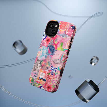 Floral & Pink Collage Phone Case