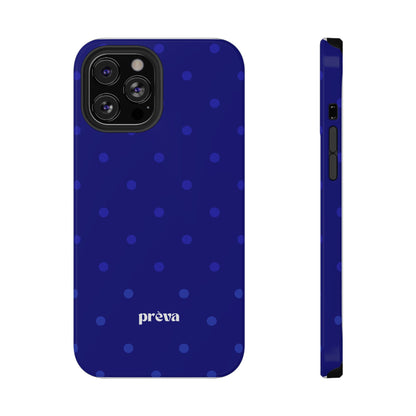 Dark Blue Polka Dots Phone Case