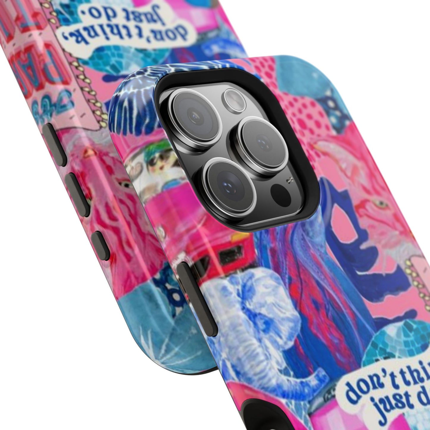 Vibrant Galaxy Collage Phone Case