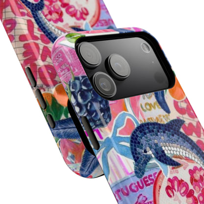 Dolphin Tropics Collage Phone Case